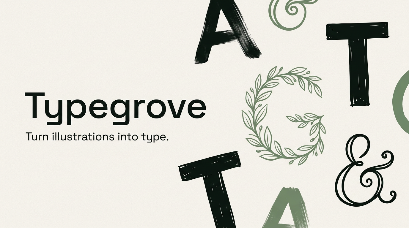 Turnaround Lettering Typegrove — Turn your lettering into real fonts